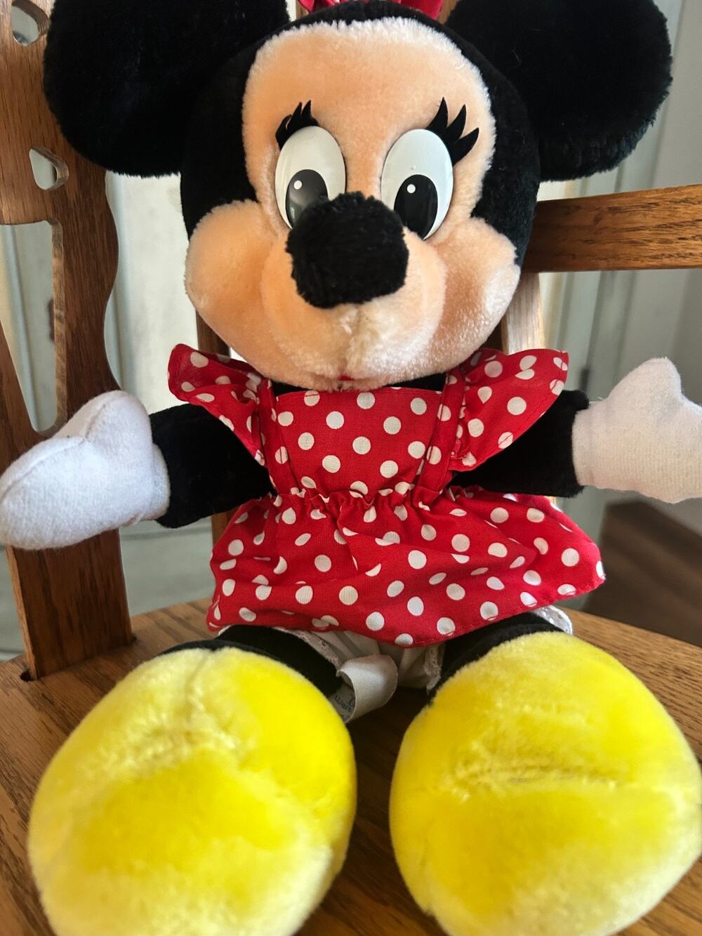 Disneyland Walt Disney World Minnie Mouse Plush Toy Stuffed Animal Vintage 80's